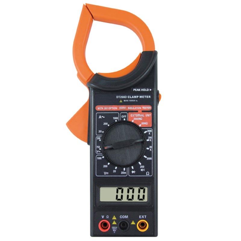 Good Quality Custom Digital Multimeter DT266D Easy to Operate Electronic Tester Pocket Type Digital Clamp Multimeter No Battery