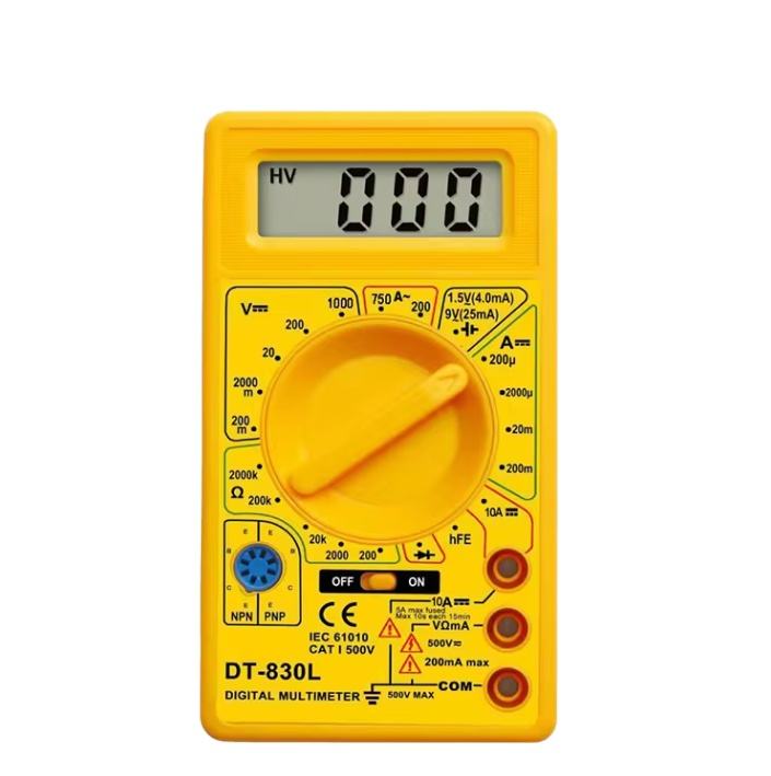 Standard 9V Automotive Portable Digital Multimeter Tester
