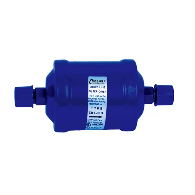 Professional Oil Freezer Refrigeration Copper Filter Drier Liquid Line Refrigerant for R134a R22 R404a Air Conditioning