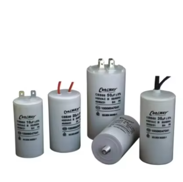 High Quality Factory Price AV Capacitor Series with Leads for Air Conditioning Starting Capacitors, Washing Machine Pumps