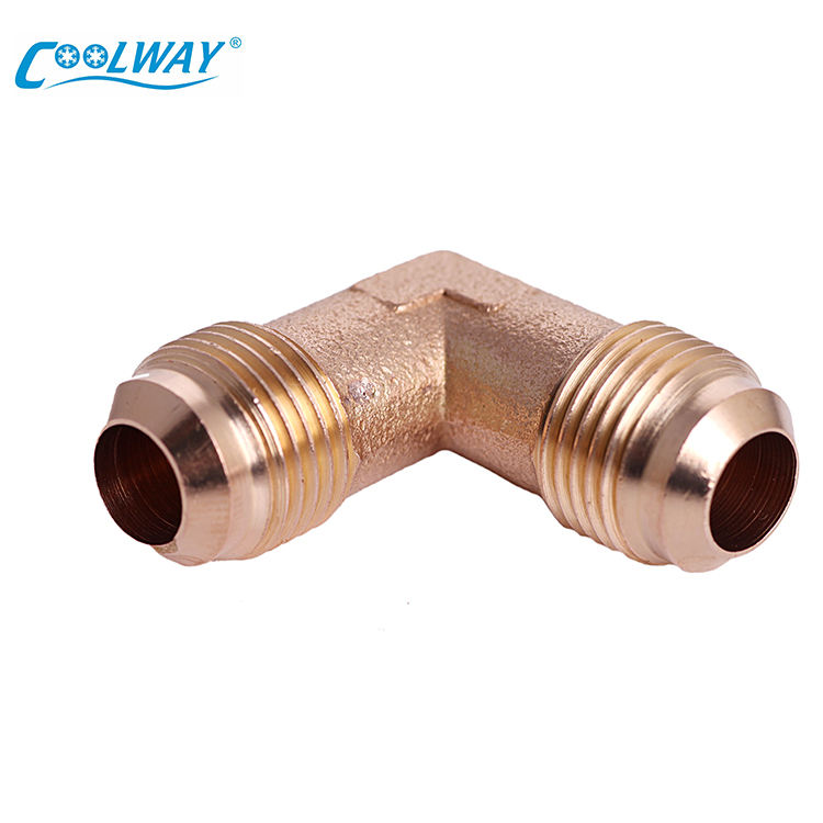 China Supplier 5/8 Sae* 5/8 Sae Pipe Fitting Brass Air Coupling Pipe Fitting Connection 90 Degree Brass Elbow