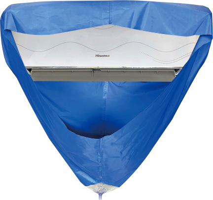 Air Conditioner Cleaning Cover Washing Bag Kit with Drain Outlet