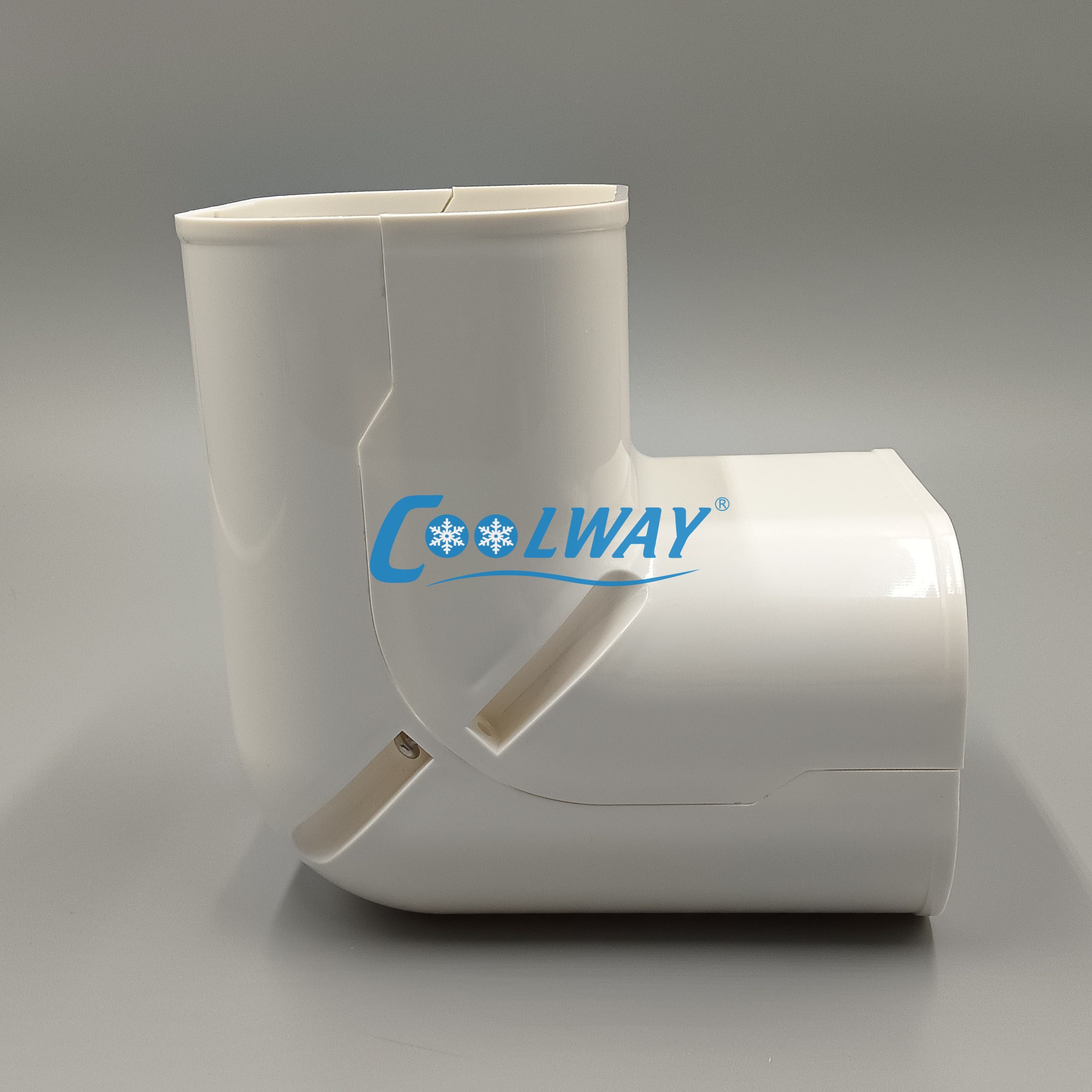 Decorative PVC Line Cover Kit for Mini Split and Central Air Conditioners AC Heat Pumps Systems