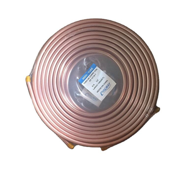 Factory Lowest Price 1/2 3/4 Copper Tube Coil air Conditioning Copper Tube 3/8 Coil Copper Tube Cold Drawn and Coil Wholesale