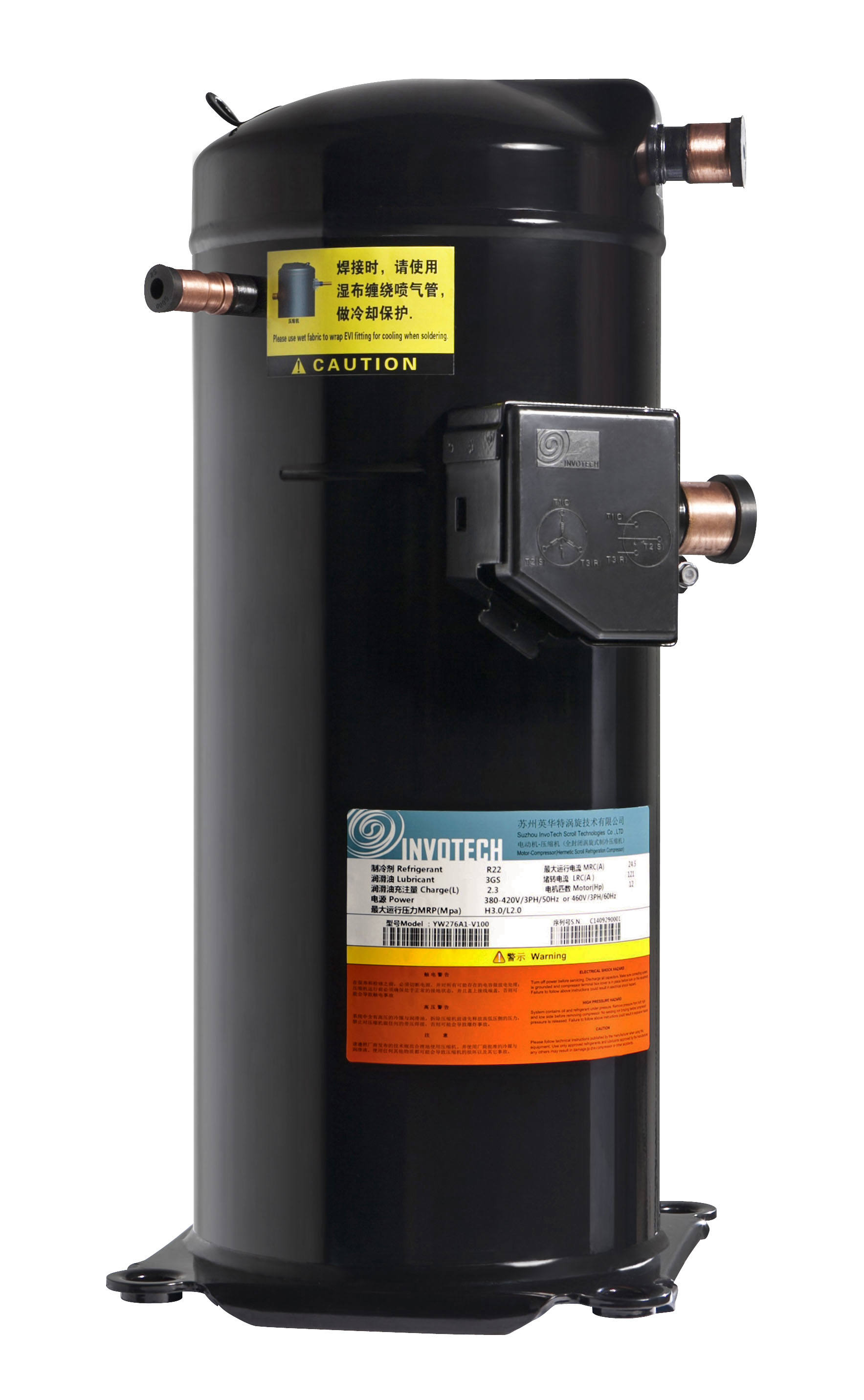 Best Price for INVOTECH R134a Heat Pump 12HP Refrigeration Scroll Compressors High Performance Air Conditioner Compressors