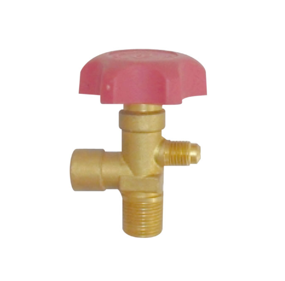 China Factory Refrigerants Gas Cylinder Valve High Pressure Brass Valve and Shut off Valve for Gas Recovery Tank