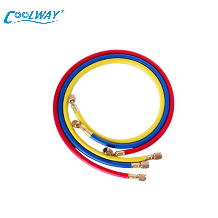 Wholesale High Quality R12 R22 R134A R410A R502A Refrigerant Charging Hose 3 Colors Hose air Conditioning freon Delivery Hose