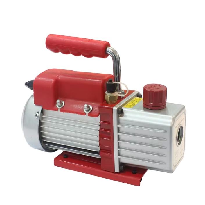 China Small 110V/60Hz Air Conditioner Vacuum Pump Refrigeration Double Stages Rotary Vane Vacuum Pump