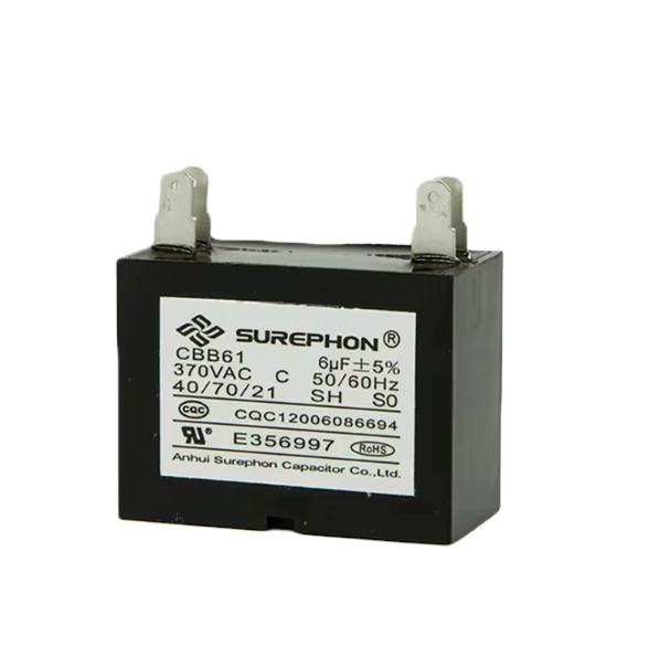 2 Wire Fan Capacitor Compatible With New Tech 4.5Uf 250Vac Cbb61 Capacitor