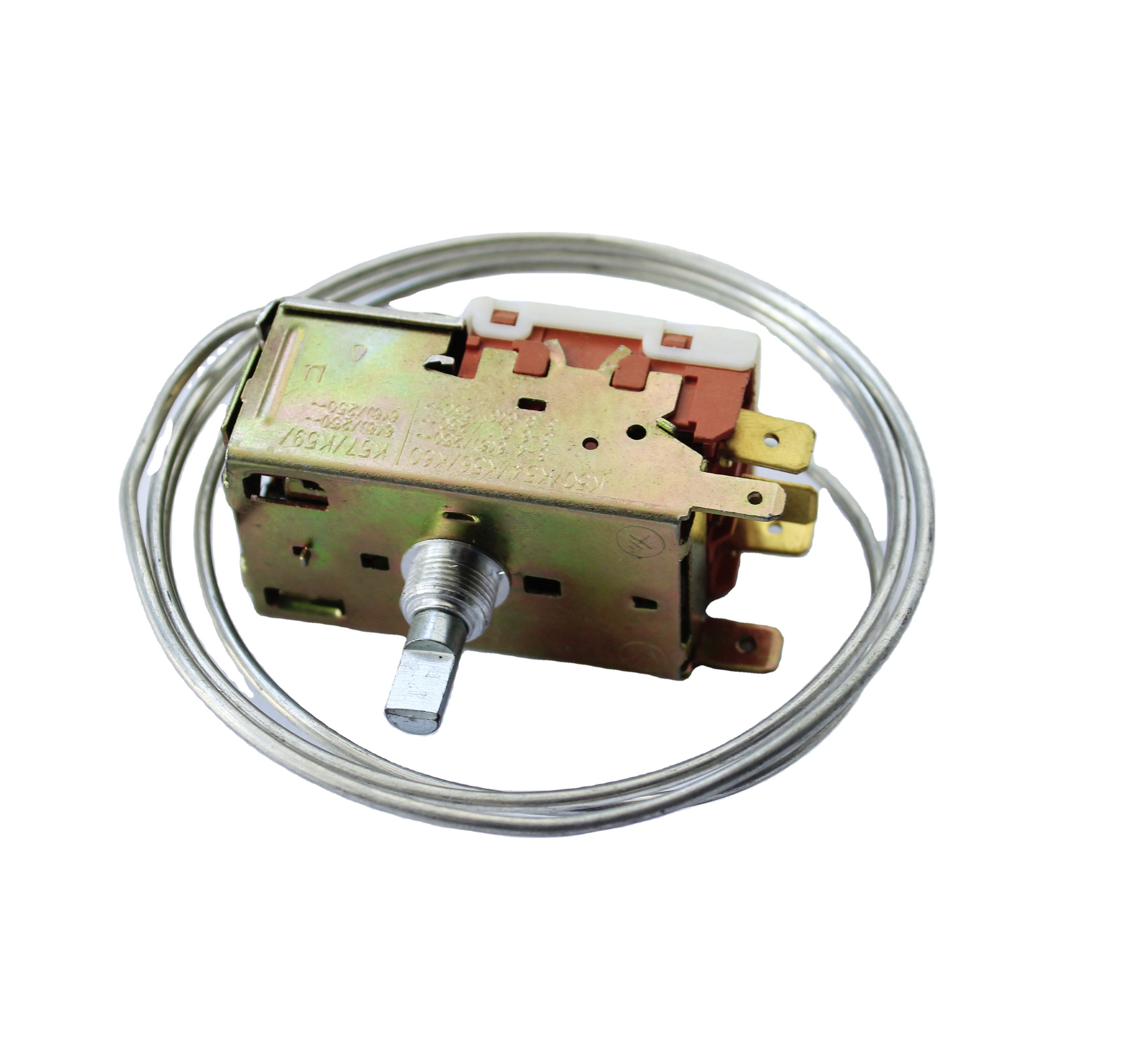 2024 New Wholesale Refrigerator Ranco Thermostat Switch K50-P1216 Stainless Steel Capillary Thermostat Refrigerator Accessories