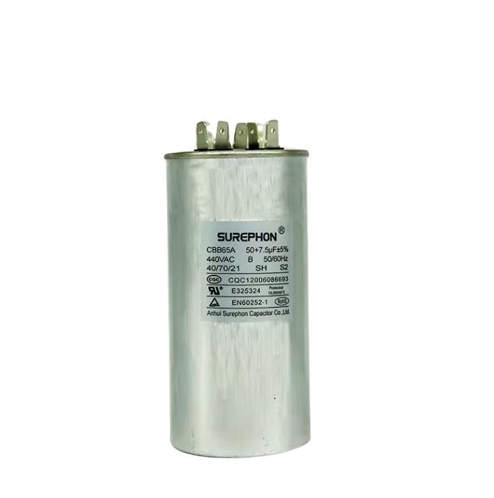 Factory Direct Sales Cbb65 Fan Capacitor 2.5Uf 400V Boxed 2.5Mfd Capacitor