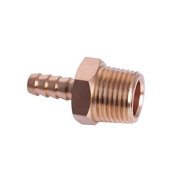LOW MOQ 1/2 Inch Wholesale Copper Elbow Brass Elbow Male Thread Brass Hose Barb Pneumatic Fitting Price