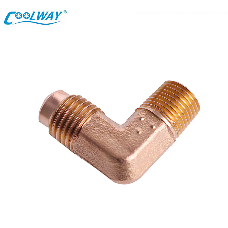 China Supplier 5/8 Sae* 5/8 Sae Pipe Fitting Brass Air Coupling Pipe Fitting Connection 90 Degree Brass Elbow