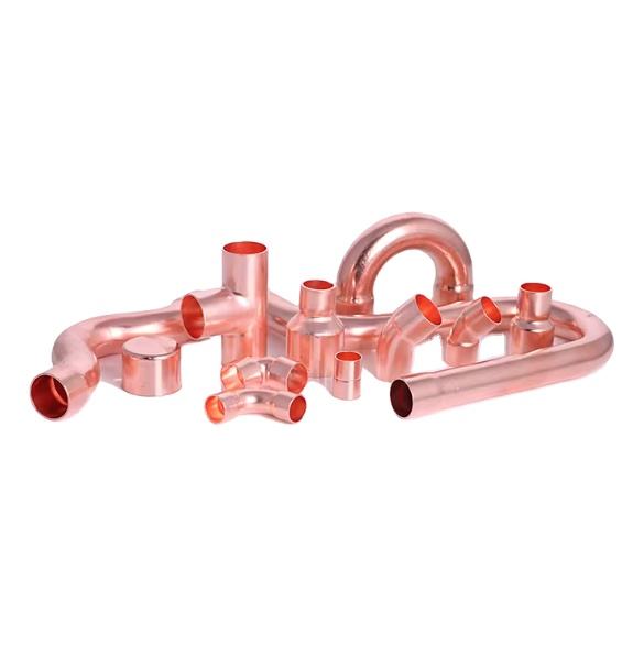 Professional Custom High Quality Copper Fitting A/C Refrigeration Copper Pipe Tube Copper Fittings