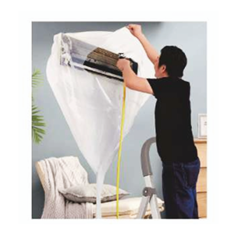 Environment-friendly Fabrics Air Conditioner Cleaning Waterproof Cover Bag with Fully Enclosed Structure for Household Cleaning