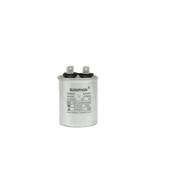 Coolway 250Vac 400Vac 450Vac Cbb61 Capacitor 1Uf 1.5Uf 2Uf 3.5Uf Fan Capacitor