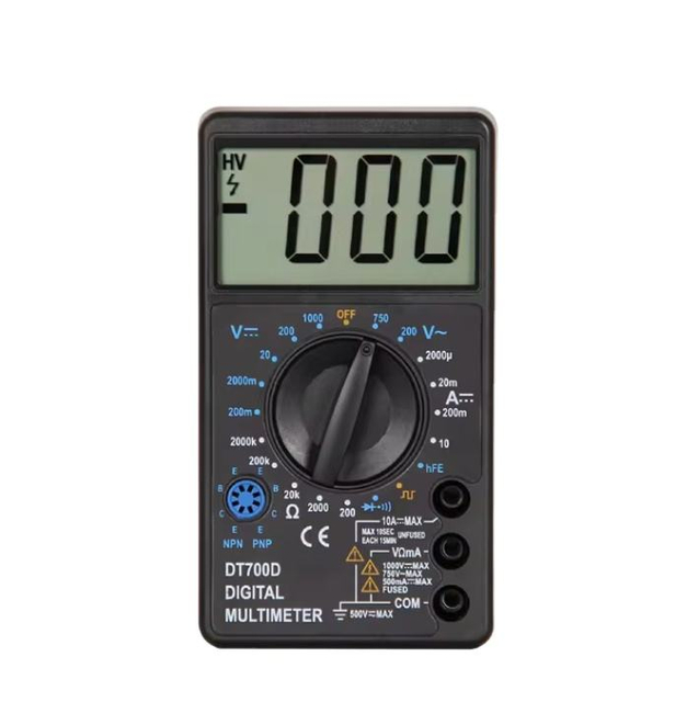 Small Multimeter Digital Tester,Manual Digital Multimeter Voltmeter Resistor Current Multifunction AC DC Tester