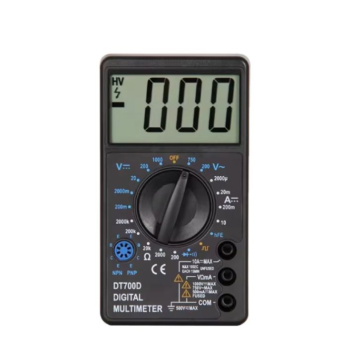 Small Multimeter Digital Tester,Manual Digital Multimeter Voltmeter Resistor Current Multifunction AC DC Tester