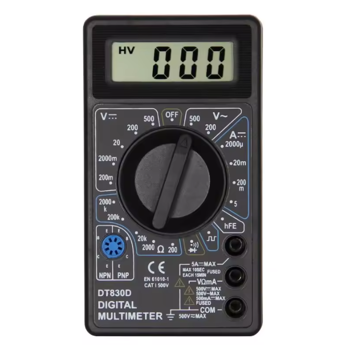 Refrigeration Parts Cheap Modern Standard Digital Multimeter Without Batteries LCD Display Meter Smart DC AC Voltage Voltmeter