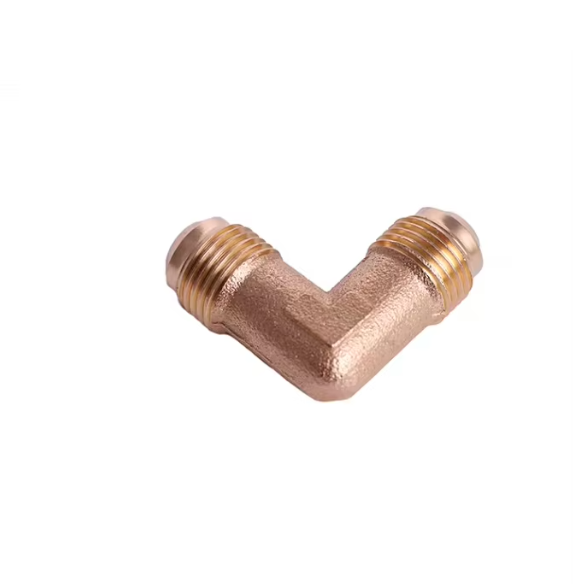China Supplier 5/8 Sae* 5/8 Sae Pipe Fitting Brass Air Coupling Pipe Fitting Connection 90 Degree Brass Elbow