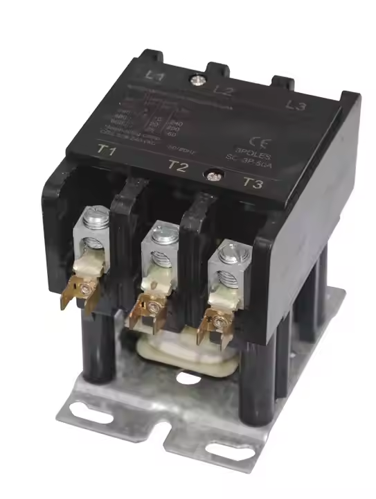 2024 Hot Selling Factory Supply Refrigerator Contactor 2/4/1 Pole 1P-20A-24V Air Conditioning Magnetic Contactor