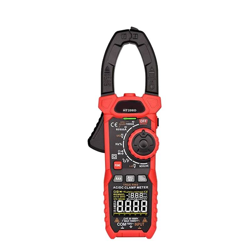 High Precision Digital Multimeter Clamp Meter Jaw Clamp Meters AC/DC 1000A 1000V for Commercial/Residential Electricians
