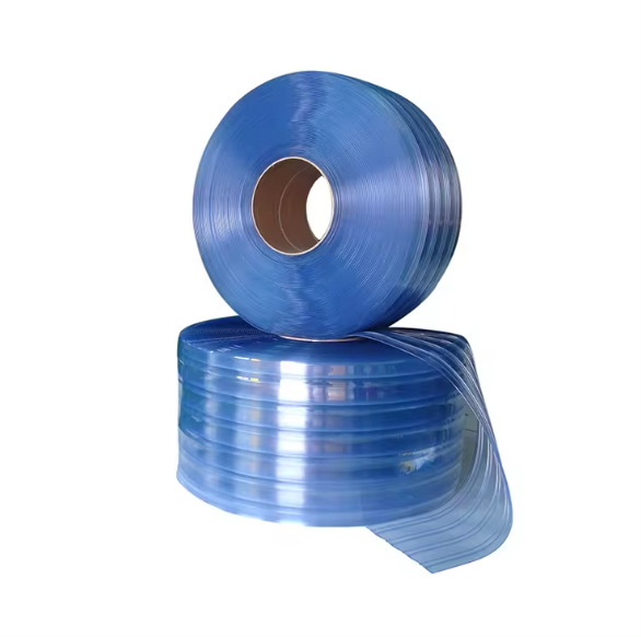 Wholesale Transparent Pvc Strip Curtain Roll Colourful Customized Thickness Transparent Sheets Roll Curtain
