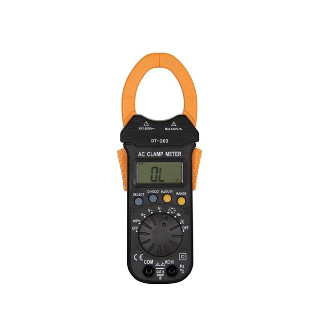 High Quality Coolway DT203 Clamp Adapter AC/DC Current Power LED 45mm Jaw Caliber Digital Clamp Multimeter for Multimetro