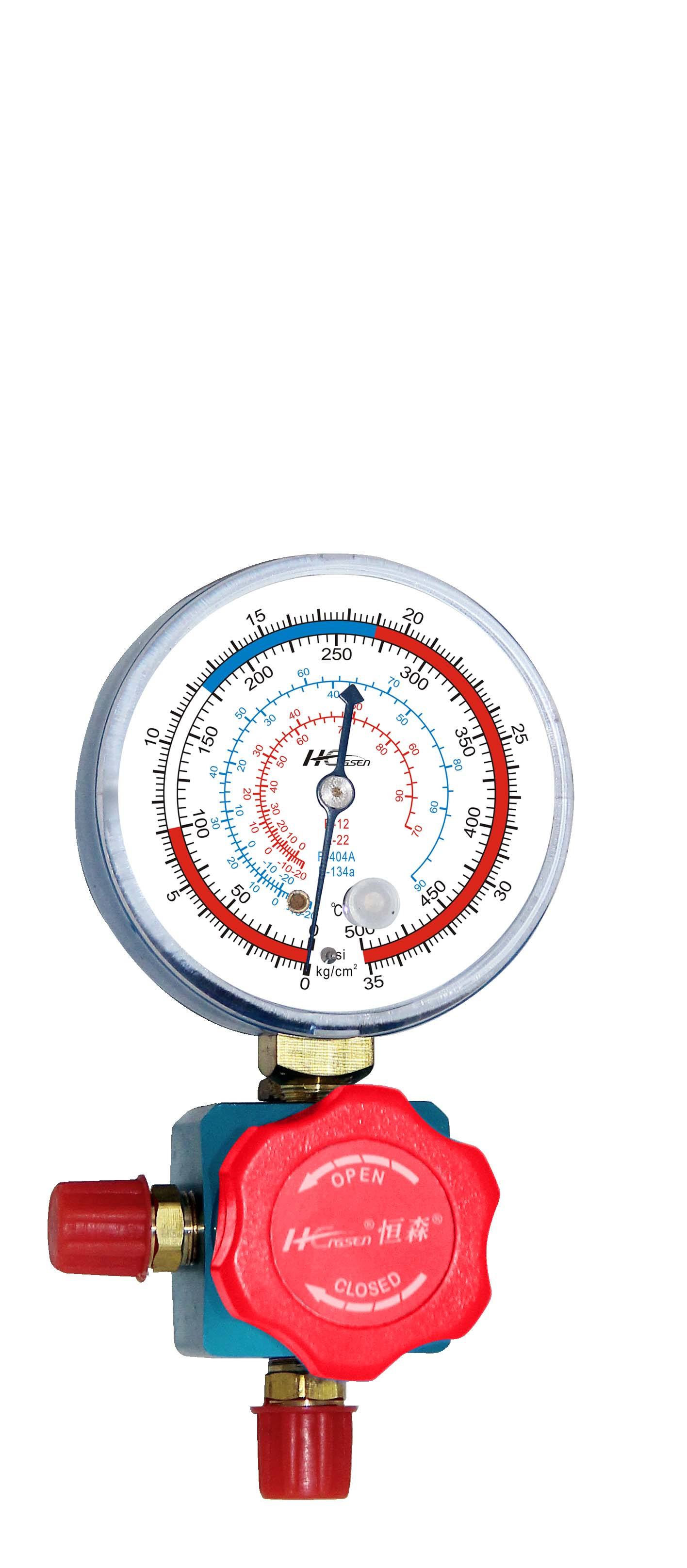 Peerless Quality Hvac AC Refrigeration Single Pressure Gauge Refrigeration Air Conditioning Manifold Pressure Gauge