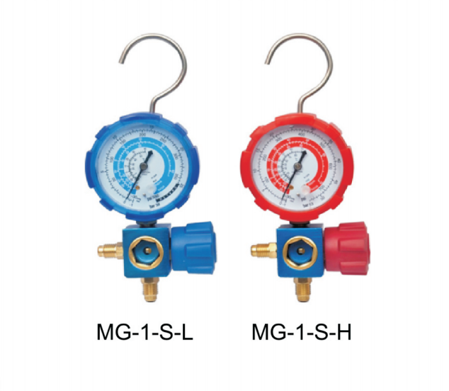 High Low Pressure Hvac AC Car Refrigeration R134A Diagnostic Double Manifold Gauge Set for R134A R404A R12 R22