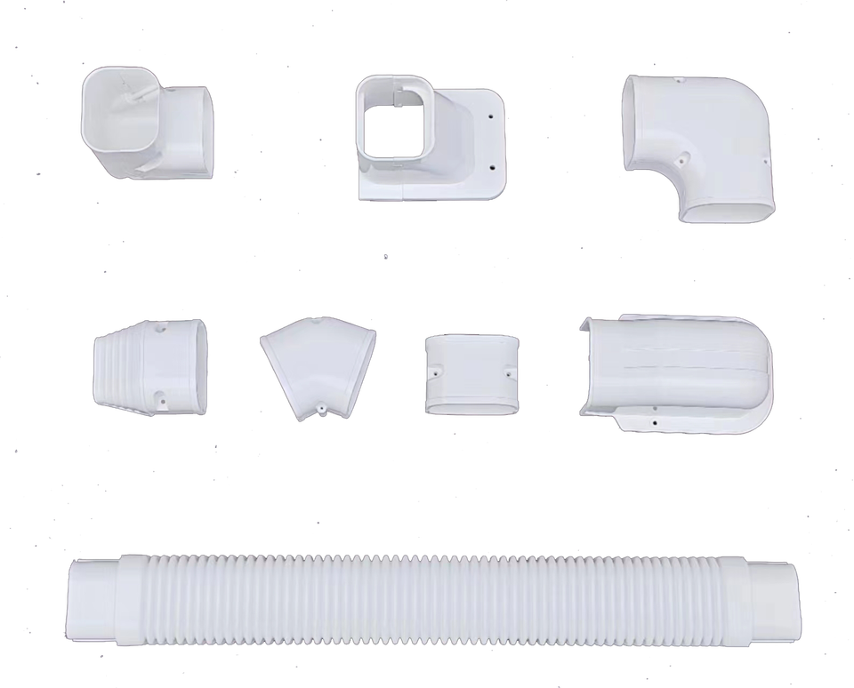 PVC Air Conditioning Decorative Tube PVC Line Cover Kit Suitable for Mini Split Air-conditioning