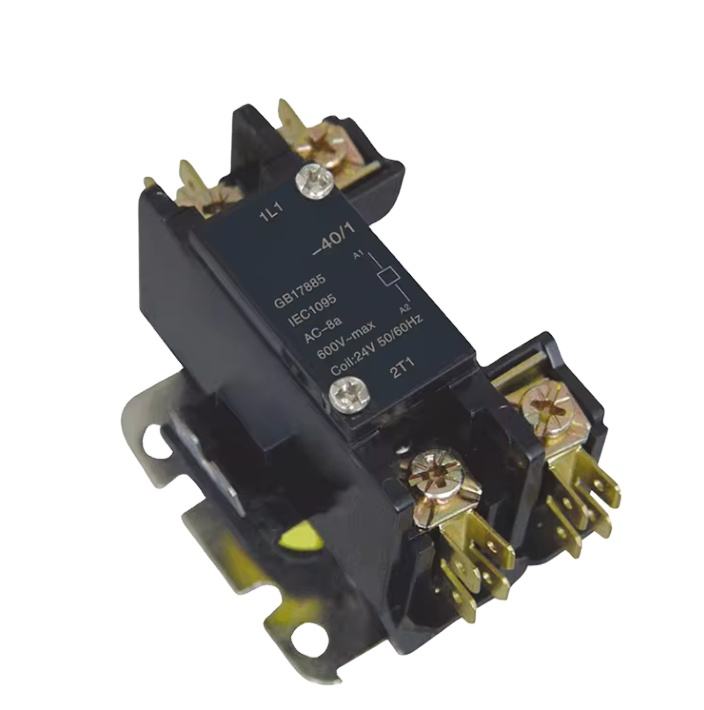 2024 Hot Selling Factory Supply Refrigerator Contactor 2/4/1 Pole 1P-20A-24V Air Conditioning Magnetic Contactor