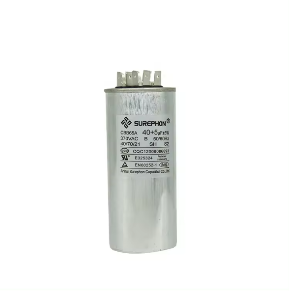 China Made Motor Running Electrolytic Cbb65 AC Motor Run Capacitor for Air Conditioner Round Refrigeration Parts