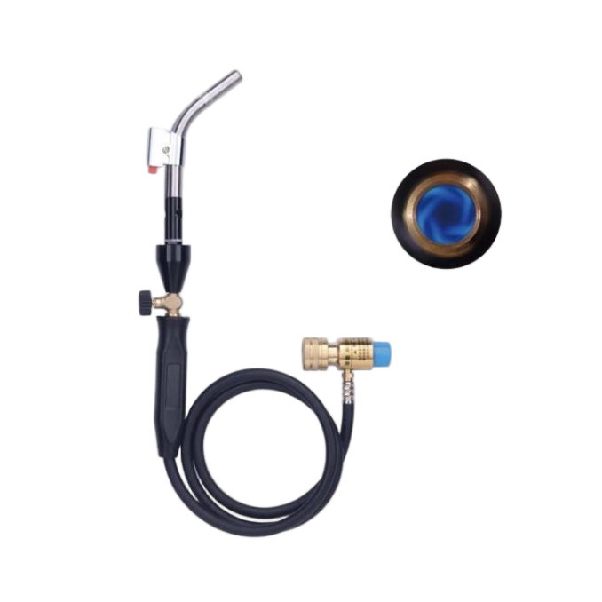 HT-3DSV Dual-TipTorch with Self-Ignition, Hose and Needle Valve Brass Made High Quality Hand Torch Universal Welding Tools