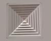 Durable Hot Sales Air Conditioning Customized Diffuser Hvac System Aluminum Plastic 4 Way square Ceiling Diffuser AC Part