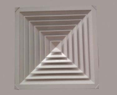Durable Hot Sales Air Conditioning Customized Diffuser Hvac System Aluminum Plastic 4 Way square Ceiling Diffuser AC Part