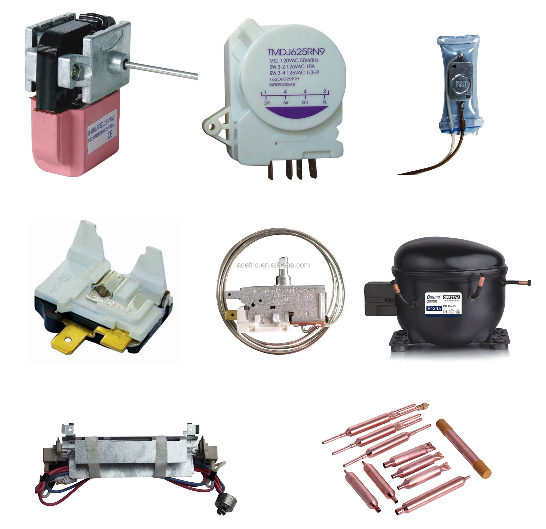 High Quality Parts Refrigeration Compressor Parts Refrigerator Accesorios,Condenser And Refrigerator Spare Parts Air