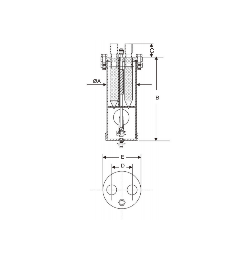 3.2 SPLY with Flange Air-conditioning Ail Separator AC Water and Oil Separator Condensing Unit Spare Part Oil Separator