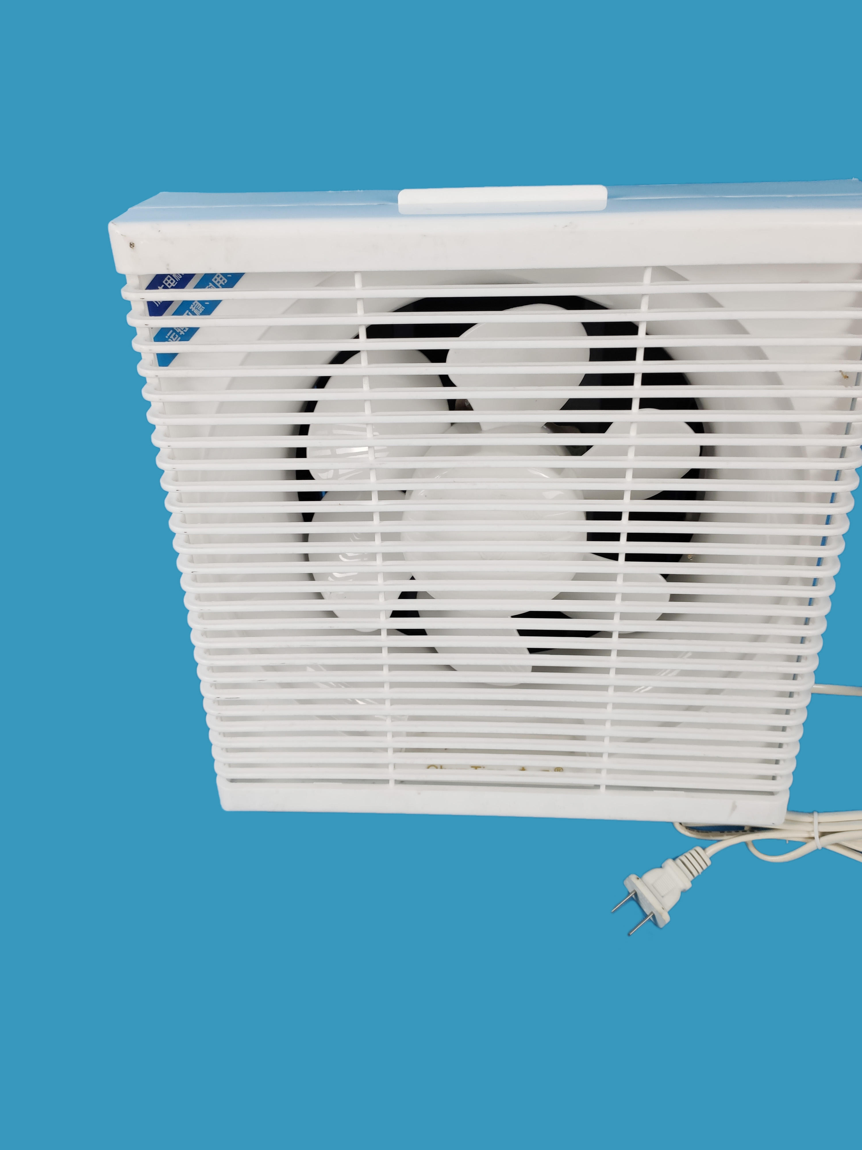 Good Price OEM Customized Logo White Commercial 120mm 200mm Waterproof Washroom Plastic Wall Mounted Air Ventilation Fan