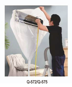 Air Conditioner Cleaning Cover Washing Bag Kit with Drain Outlet