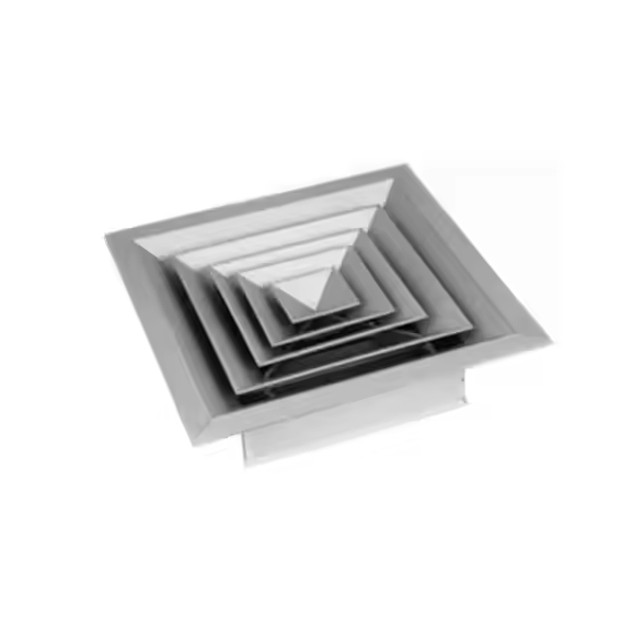 Durable Hot Sales Air Conditioning Customized Diffuser Hvac System Aluminum Plastic 4 Way square Ceiling Diffuser AC Part