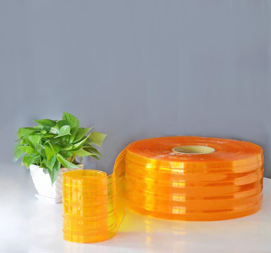 China Good Quality 2mm 3mm 4mm PVC Strip Curtain Transparent Colorful PVC Curtain/ Sliding PVC Door Strip Curtain Strip Roll