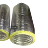 Hot Sale Round Insulated Flexible Duct Aluminum Foil Hose Flexible Pvc Conduit Pipe Insulation Effect Pipe Yellow Cotton