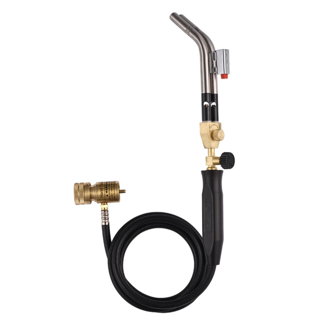 HT-3DSM Self-Igniting Torch with Single Tip/Dual-Tip Switching, Hose and Needle Valve Brass Made HVAC Fixing Hand Torch