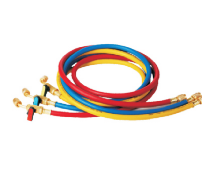 Wholesale R410 R22 R134a Refrigeration Charging Hose 3 Color Charging Hose air Conditioner Fluoride Pipe freon Refrigerant Pipe