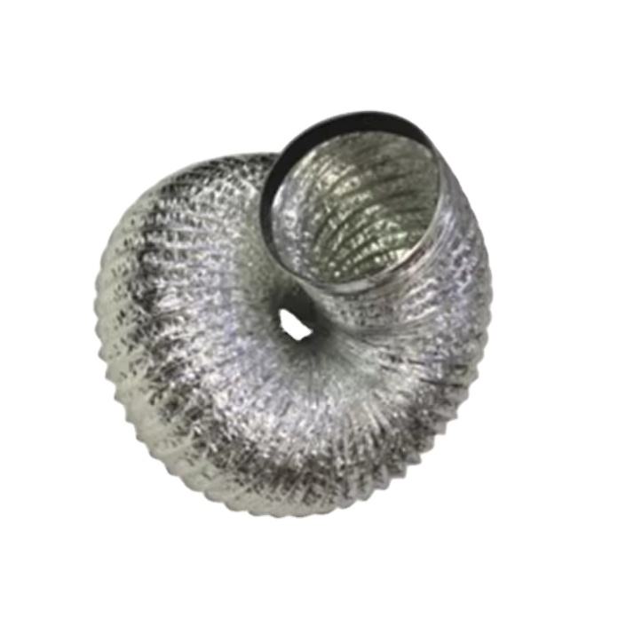 High Quality Round Insulated Duct Aluminum Foil Hose Flexible Pvc Tubing Single/double Ducts 12"