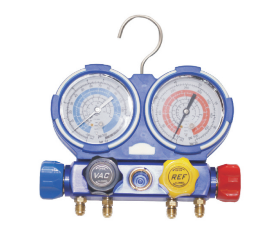 China Standard Pressure Manifold Gauge Set Automatic AC R134a Refrigeration Brass Digital Manifold Gauge