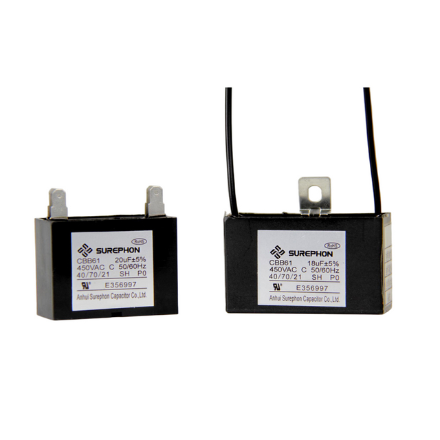 Hot Selling High Quality CBB61 air Conditioner Universal 250V 450V 1.2/1.5/1.8/2//3/4UF Single Phase Motor Run Capacitor