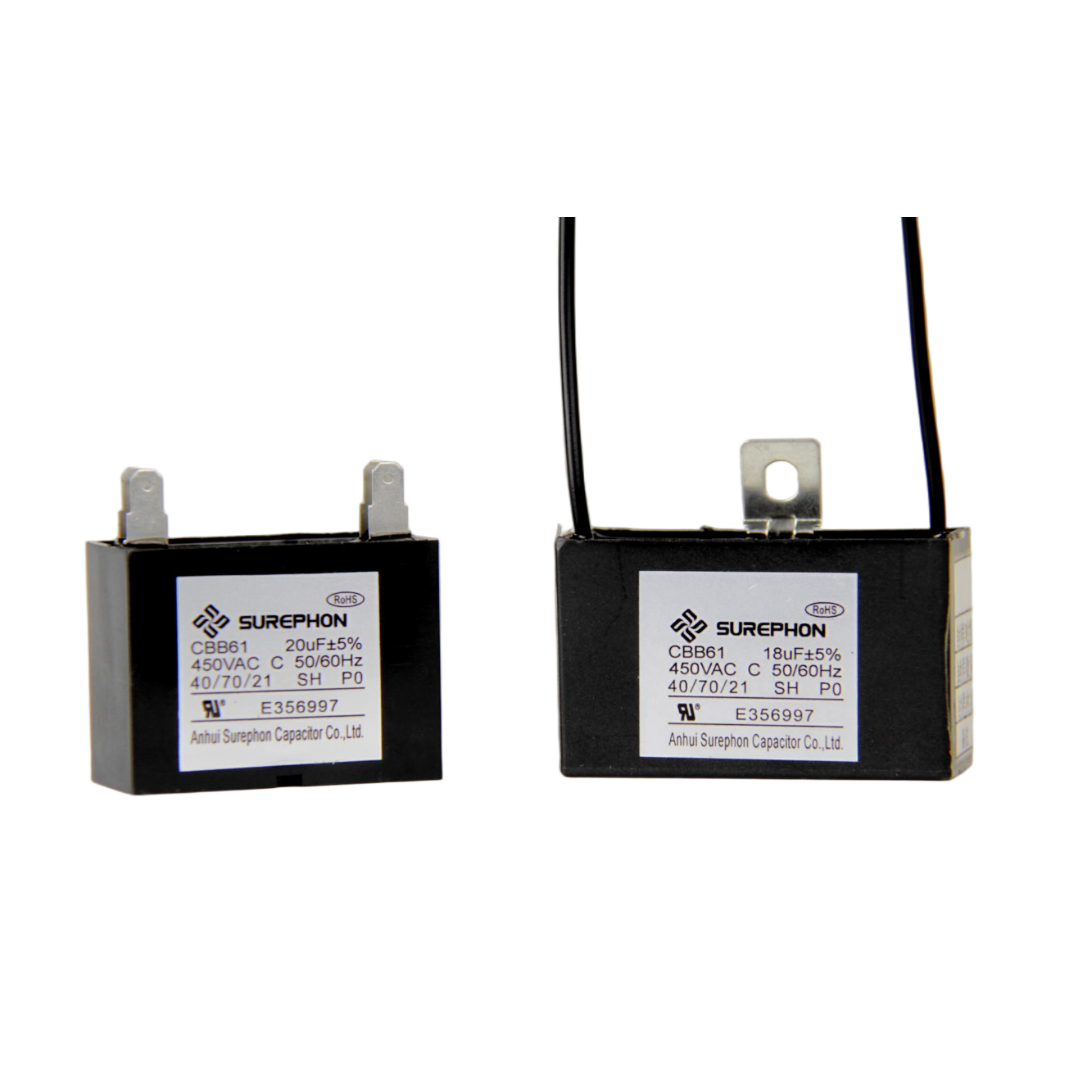 Hot Selling High Quality CBB61 air Conditioner Universal 250V 450V 1.2/1.5/1.8/2//3/4UF Single Phase Motor Run Capacitor