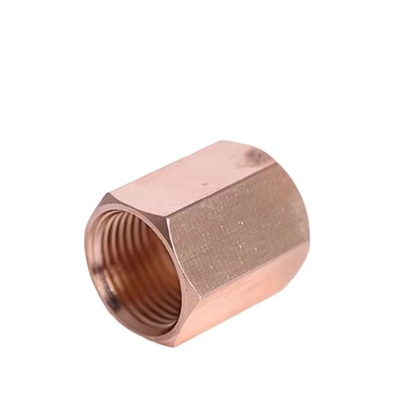 Factory Hot Selling Nylon Nut Brass Hex Standoff Nuts Custom Design Brass Pipe Conduit Tube Fittings Price